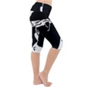 Corsica Flag Lightweight Velour Cropped Yoga Leggings View3