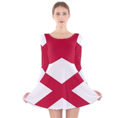 Anglo Irish Flag Long Sleeve Velvet Skater Dress by tony4urban