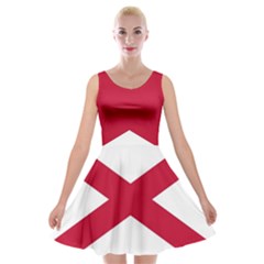 Anglo Irish Flag Velvet Skater Dress by tony4urban