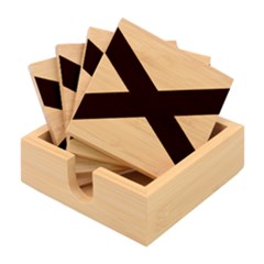 Anglo Irish Flag Bamboo Coaster Set by tony4urban