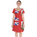 Bermuda Short Sleeve Bardot Dress View1