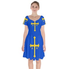 Asturias Short Sleeve Bardot Dress by tony4urban