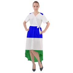 Ladinia Flag Front Wrap High Low Dress by tony4urban