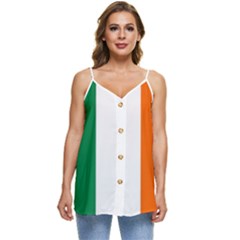 Ireland Casual Spaghetti Strap Chiffon Top by tony4urban