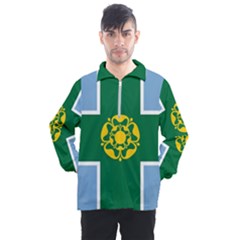 Derbyshire Flag Men s Half Zip Pullover by tony4urban