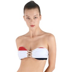 Kujawsko-pomorskie Flag Twist Bandeau Bikini Top by tony4urban