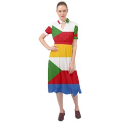 Comoros Keyhole Neckline Chiffon Dress by tony4urban