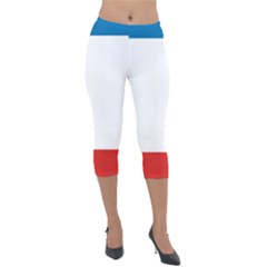 Crimea Flag Lightweight Velour Capri Leggings  by tony4urban