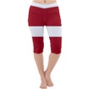 Latvia Lightweight Velour Cropped Yoga Leggings View1