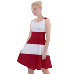 Latvia Knee Length Skater Dress by tony4urban