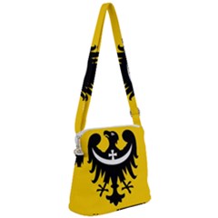 Dolnoslaskie Flag Zipper Messenger Bag by tony4urban