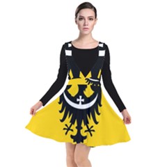 Dolnoslaskie Flag Plunge Pinafore Dress by tony4urban