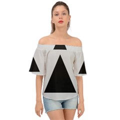 Magnitogorsk City Flag Off Shoulder Short Sleeve Top by tony4urban