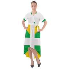 Halaka Flag Front Wrap High Low Dress by tony4urban