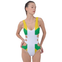 Halaka Flag Side Cut Out Swimsuit by tony4urban