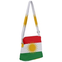 Kurdistan Flag Zipper Messenger Bag by tony4urban