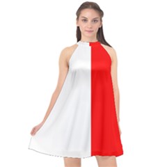 Malta Halter Neckline Chiffon Dress  by tony4urban