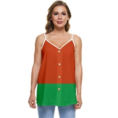 Belarus Casual Spaghetti Strap Chiffon Top by tony4urban