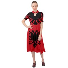 Albania Keyhole Neckline Chiffon Dress by tony4urban