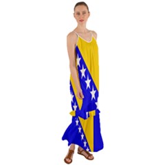 Bosnia And Herzegovina Cami Maxi Ruffle Chiffon Dress by tony4urban