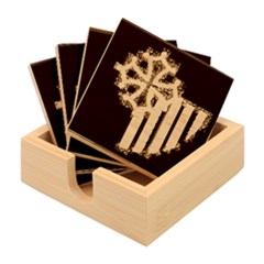 Languedoc Roussillon Flag Bamboo Coaster Set by tony4urban