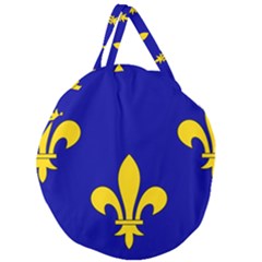 Ile De France Flag Giant Round Zipper Tote by tony4urban