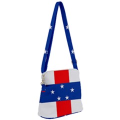 Netherlands Antilles Zipper Messenger Bag by tony4urban