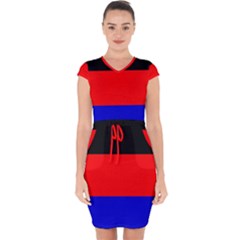 East Frisia Flag Capsleeve Drawstring Dress  by tony4urban