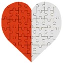 Derry Flag Wooden Puzzle Heart View1