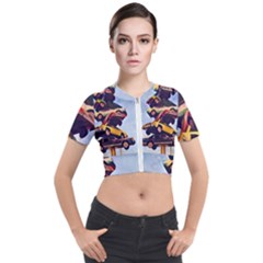 Berwyn Car Kebob Short Sleeve Cropped Jacket by StarvingArtisan