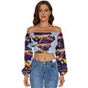 Berwyn Car Kebob Long Sleeve Crinkled Weave Crop Top View1