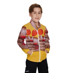 Valentine Day Lolly Candy Heart Kids  Windbreaker by artworkshop