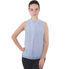 Valentine Day Heart Pattern Capsule Mock Neck Chiffon Sleeveless Top by artworkshop