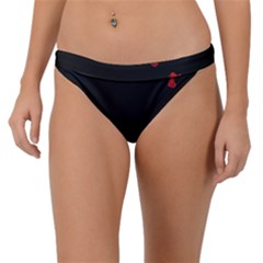 Valentine Day Heart Flower Band Bikini Bottom by artworkshop