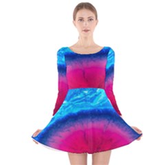 Experimental Liquids Long Sleeve Velvet Skater Dress by artworkshop