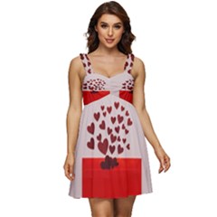 Love Envelope Logo Valentine Ruffle Strap Babydoll Chiffon Dress by artworkshop