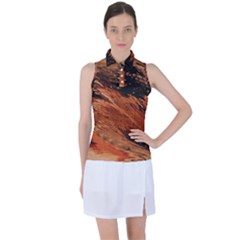 Painting Wallpaper Women s Sleeveless Polo Tee by artworkshop