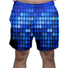 Pattern Blue Logo Men s Shorts by artworkshop