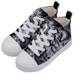 Iron Slide Kids  Mid-top Canvas Sneakers by MRNStudios