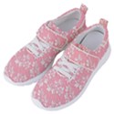 Texture With White Flowers Women s Velcro Strap Shoes View2