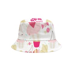 Desserts Pastries Baking Wallpaper Bucket Hat (kids) by Ravend