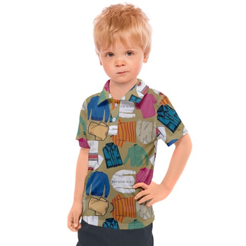 Pattern Art T-shirt Shirts Clothing Fabric Kids  Polo Tee by Ravend