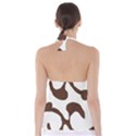 Abstract Pattern Beige Swirl T- Shirt Abstract Pattern Beige Swirl T- Shirt Babydoll Tankini Top View2