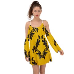 Yellow Regal Filagree Pattern Boho Dress by artworkshop