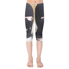 Ski Mask  Kids  Capri Leggings  by Holyville