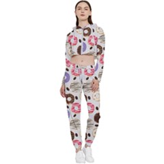 Donuts! Cropped Zip Up Lounge Set by fructosebat