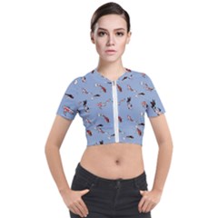 Koi! Short Sleeve Cropped Jacket by fructosebat