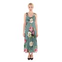 Victorian Floral Sleeveless Maxi Dress View1