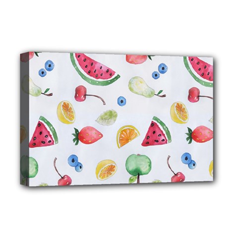 Fruit! Deluxe Canvas 18  X 12  (stretched) by fructosebat