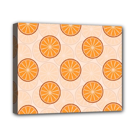 Orange Slices! Canvas 10  X 8  (stretched) by fructosebat